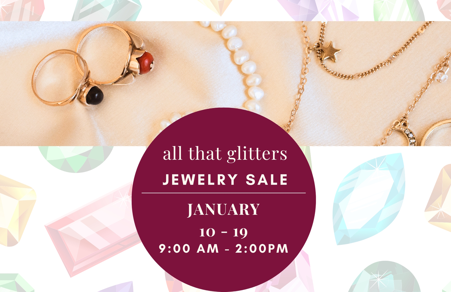 All That Glitters Jewelry Sale at Active Adult Centre of Mississauga