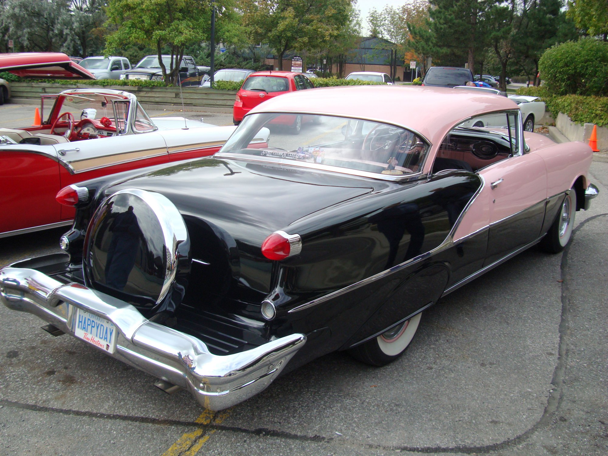 Doug Ellis's 1956 Pink and Black Oldsmobile 17 September 2011 - Photo by I Lee