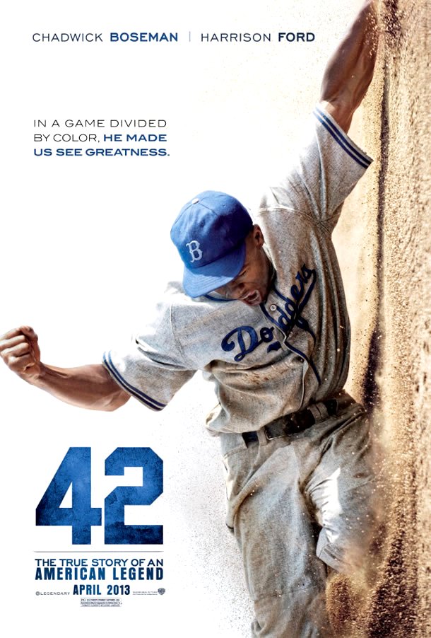 42: The Jackie Robinson Story (2013) Movie Poster Google image from http://www.ropeofsilicon.com/wp-content/uploads/2012/05/42-poster.jpg