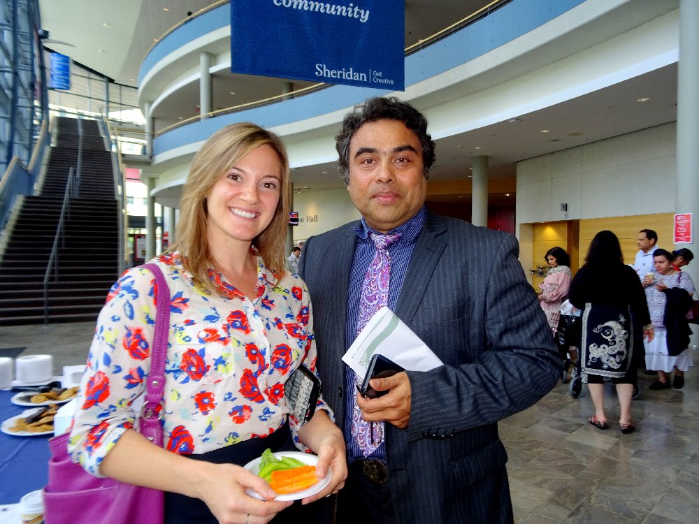 Nadia Wegierak and Moazzam Khan at the LAC, June 18, 2018, Photo by I Lee