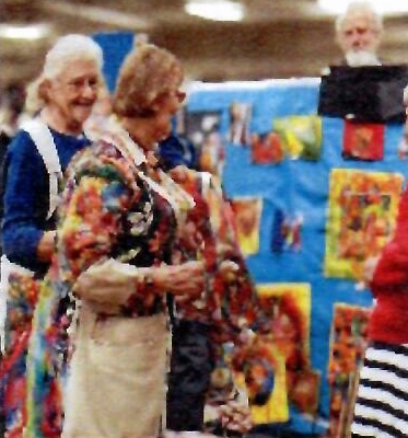 Seniors at art show