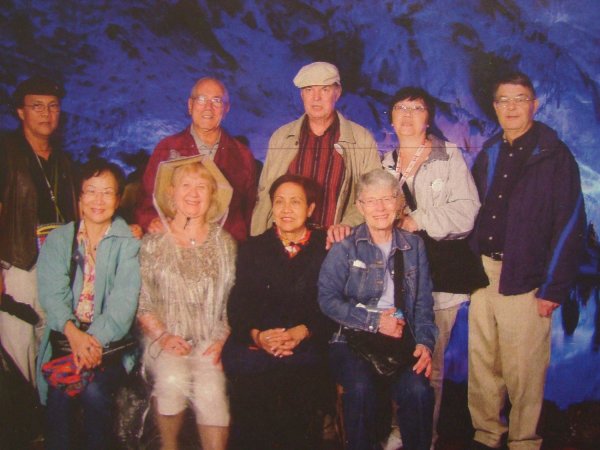A few of the happy travellers on China Trip image from Older Adult Centre Bulletin Board