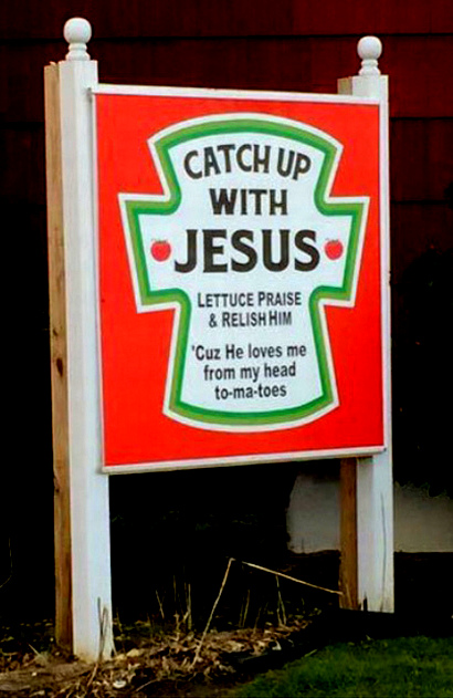 Catch Up with Jesus Church Sign image from email 9 Oct 2017