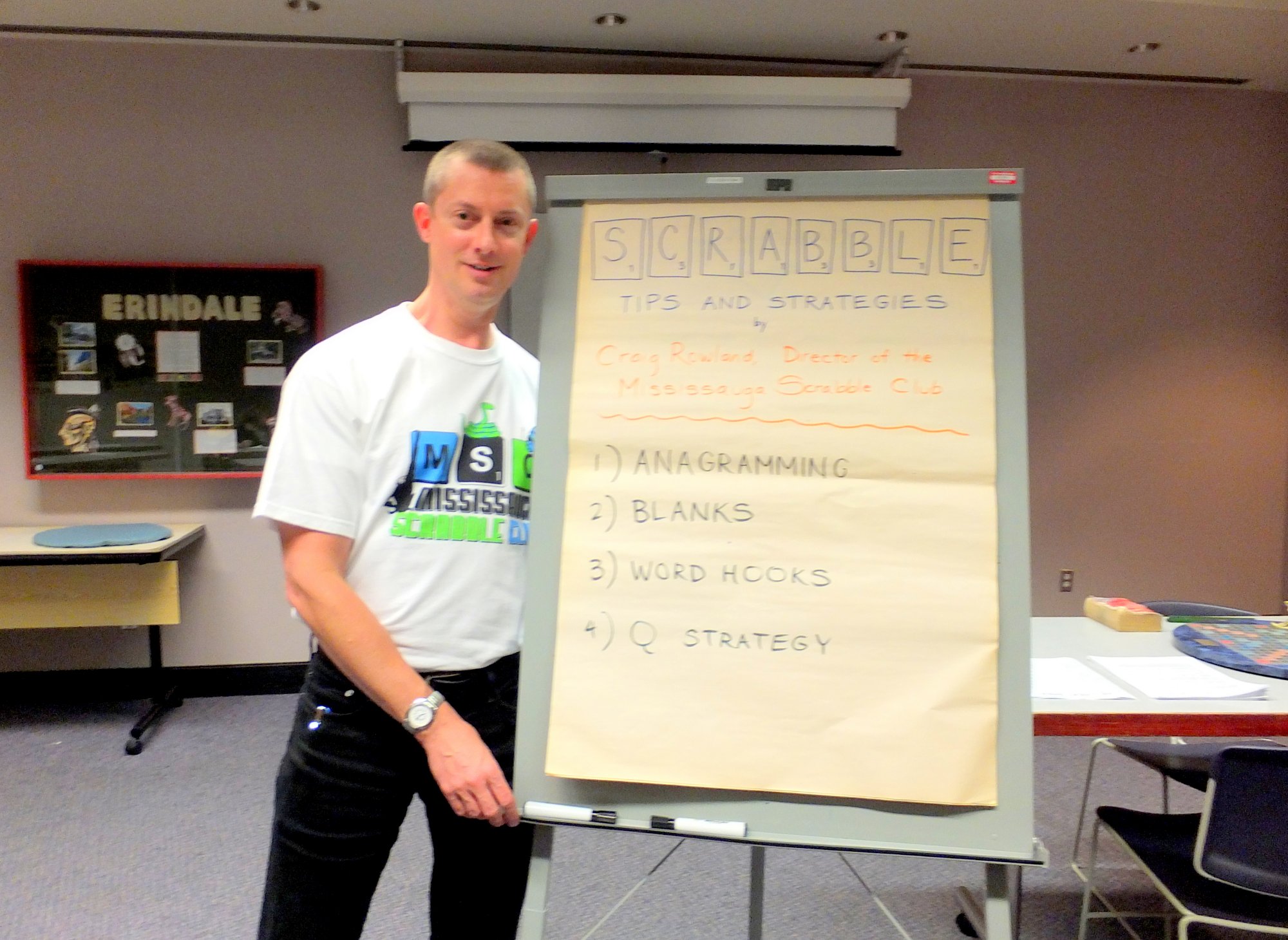 Craig Rowland presents Improve Your Scrabble Game at Mississauga Central Library, 21 Oct. 2014. Photo by I Lee.