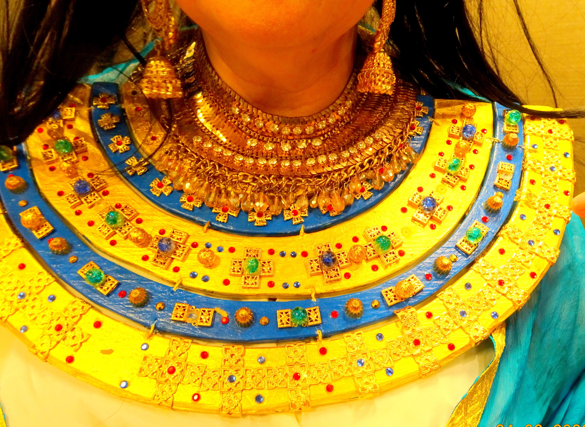 Egyptian Collar Neck Piece worn by Lianne Harris 24 Feb 2020