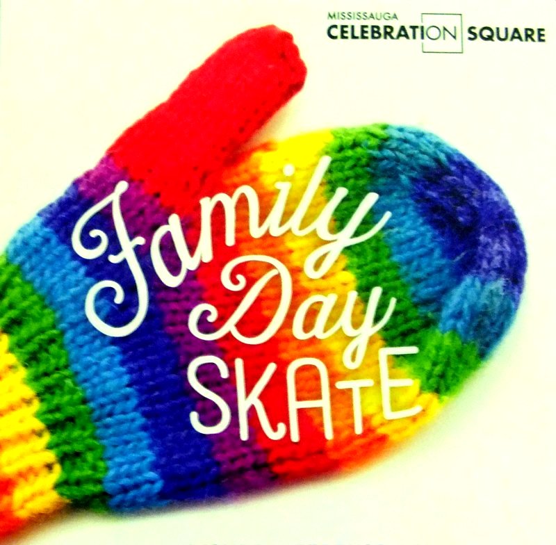 Family Day Skate at Mississauga Celebration Square image from http://www.mississaugacelebrationsquare.ca