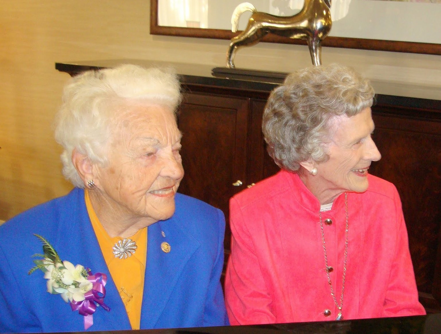 Mayor Hazel McCallion and Gwynn Matthews at the Grand Opening of The Beechwood, Retirement Living by revera. Photo by I Lee, 19 Oct 2010