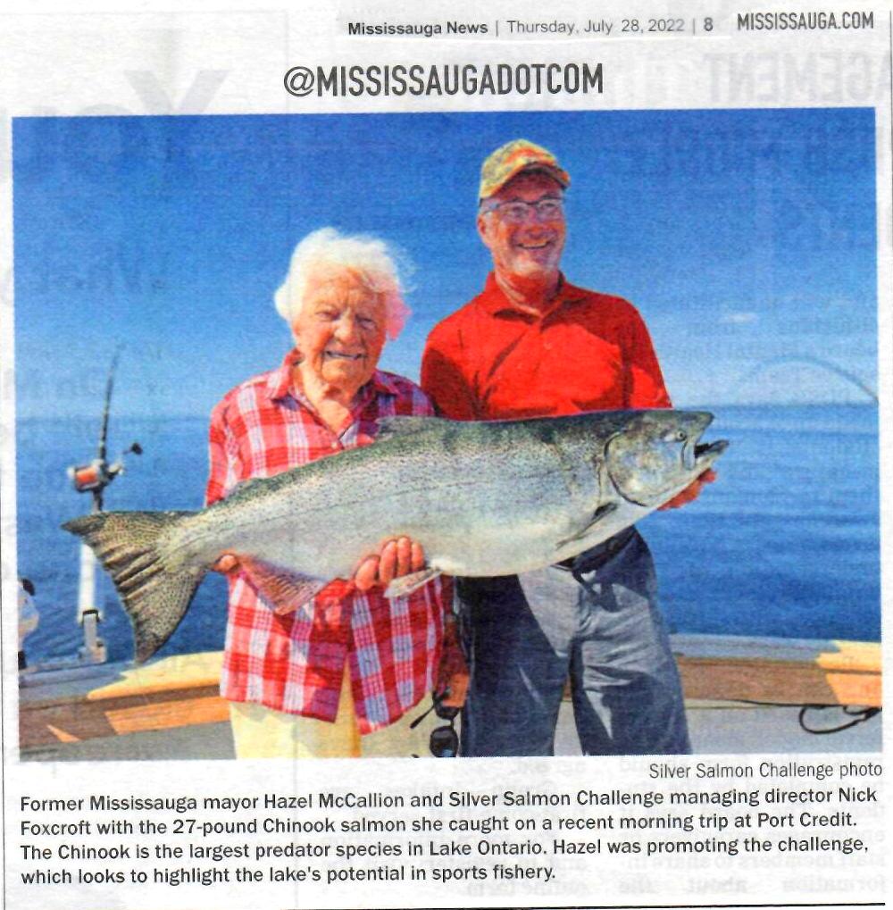Hazel McCallion Chinook Salmon July 2022
