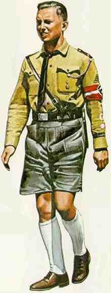Hitler Youth Uniform image from http://histclo.com/youth/youth/org/nat/hitler/hitleru.htm
