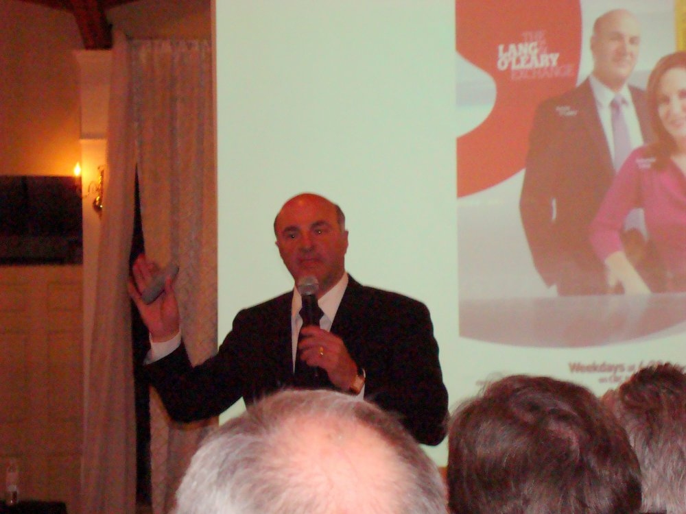 Kevin O'Leary presenter at Le Dome Banquet Hall photo by I Lee