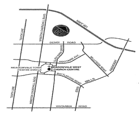 Mississauga West Map 6945 Meadowvale Town Centre Circle, Mississauga ON