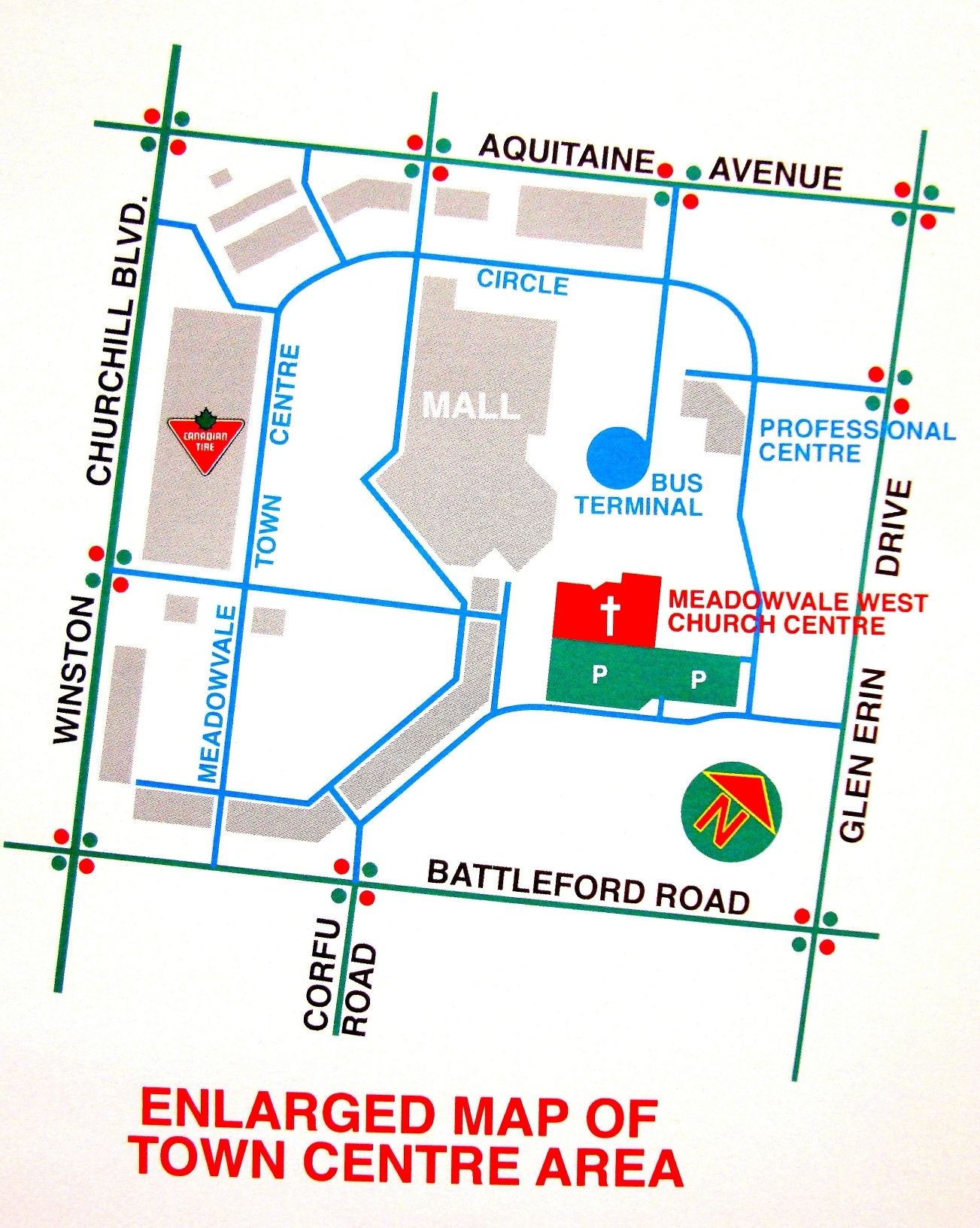 Mississauga West Enlarged Map 6945 Meadowvale Town Centre Circle, Mississauga ON