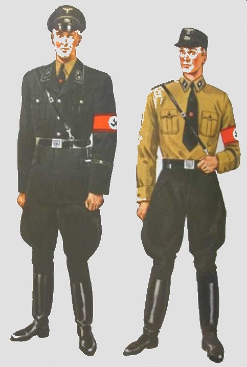 Nazi Soldiers Uniform Google image from http://www.bytwerk.com/gpa/uniforms.htm