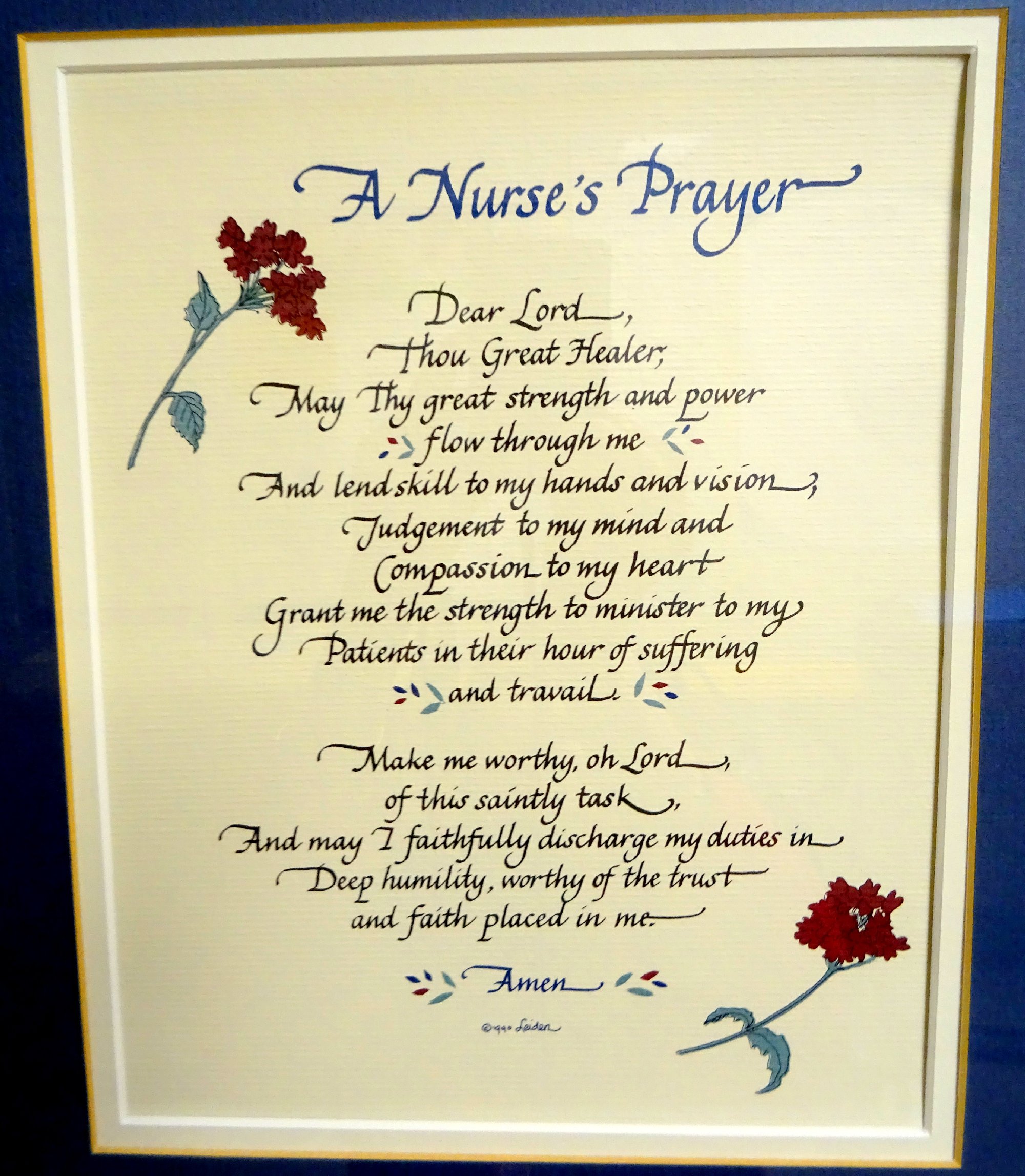 A Nurse's Prayer in Memory of Kathleen J. Dresser, RN, 4 Nov 1947-6 Oct 2008, CVH1DRehab9Dec18.jpg