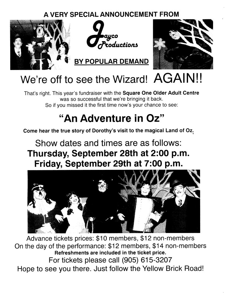 Adventure in Oz - Again!