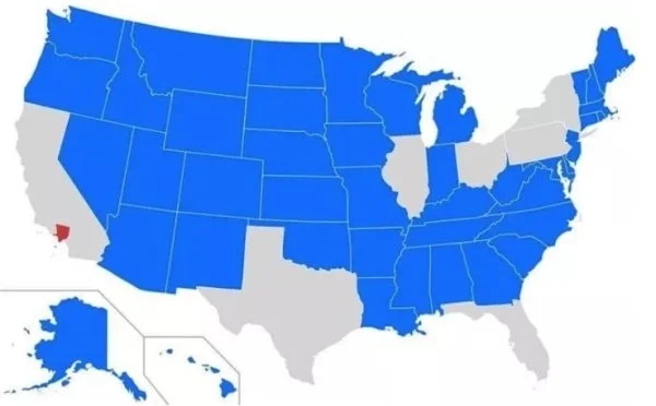 States with smaller population than Los Angeles County