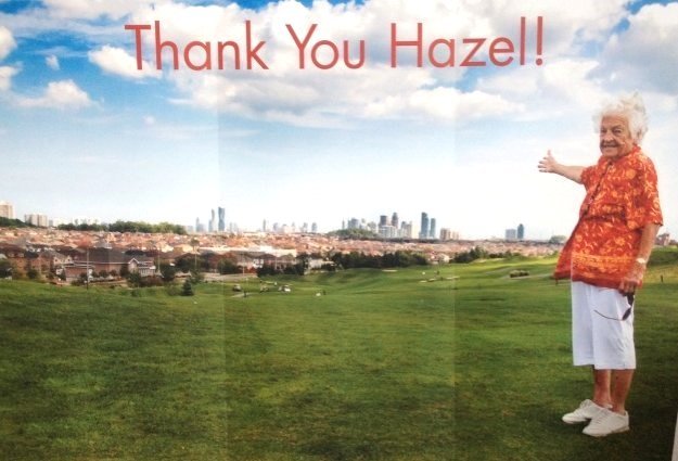 Thank You Hazel Giant Poster Before Signatures 19 Oct 2014 at Living Arts Centre