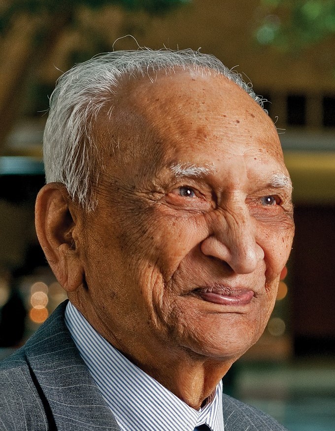 V.J. Patel, age 102, passed away on Sunday, August 29, 2021 in Mississauga Ontario Canada