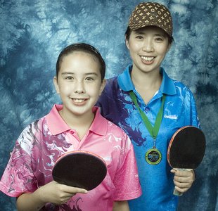 Wendy Chen and daughter Amy Nichols, Members of Mississauga Rattlers Table Tennis Club