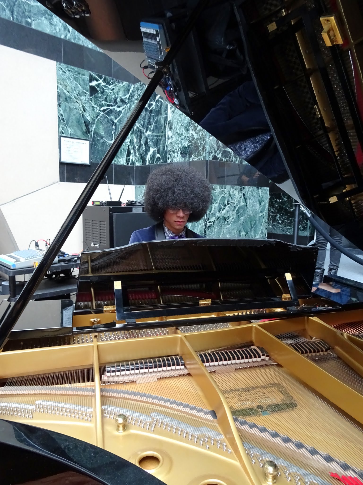William Leathers pianist at Hazel McCallion Day Event, Mississauga Civic Centre, 14 Feb 2017