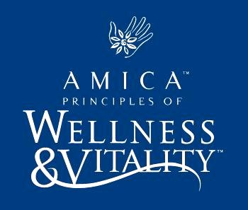 Amica Principles of Wellness and Vitality Logo image from http://www.amica.ca/