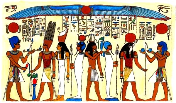 Ancient Egypt Google image from http://euler.slu.edu/~bart/abimages/temple-gods-small.jpg