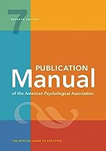 Publication Manual of the American Psychological Association 7th Edition 2019 (Paperback)