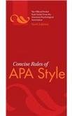 Concise Rules of APA Style (APA, Concise Rules of APA Style) 7th ed. 2010 (Paperback)