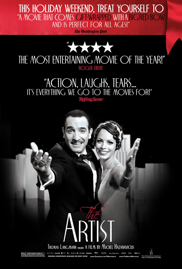 The Artist Movie Poster Google image from http://www.upcoming-movies.com/Articles/the-artist-holiday-movie-poster/