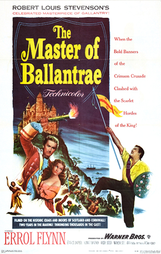 The Master of Ballantrae (1953) Movie Poster from https://upload.wikimedia.org/wikipedia/en/3/3a/The_Master_of_Ballantrae_%28film%29_poster.jpg