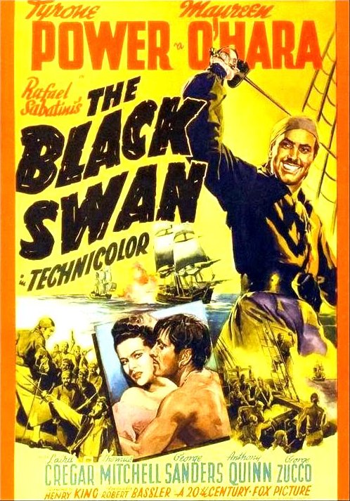 The Black Swan (1942) Movie Poster from http://saltypopcorn.com.au/wp-content/uploads/2015/07/psnOAJyFrmIchyJ.jpg
