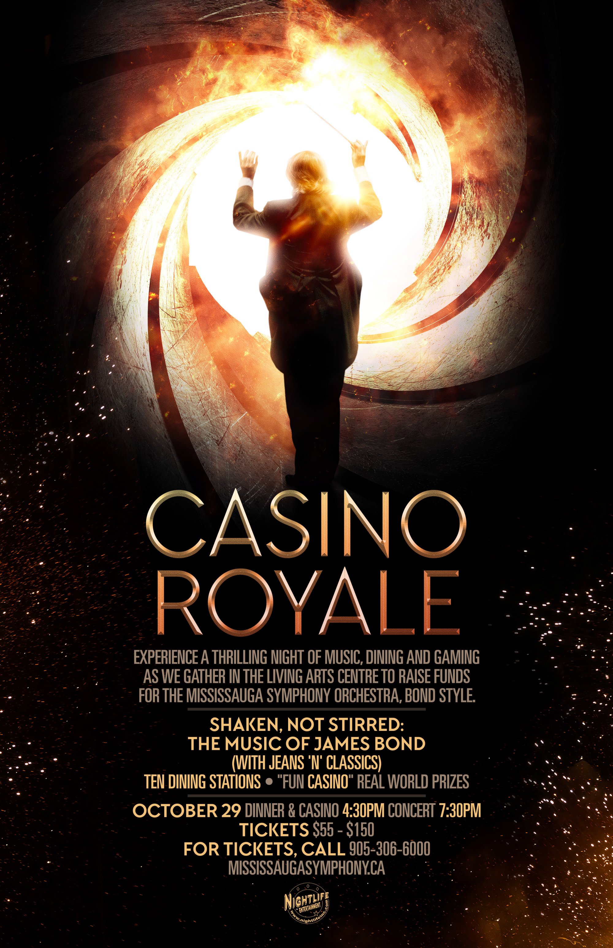 Casino Royale: Shaken, Not Stirred: The Music of James Bond image from Living Arts Centre email 23 Oct 2017