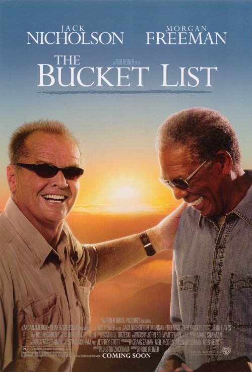 The Bucket List Movie Poster Google image from http://www.moviepostershop.com/the-bucket-list-movie-poster-2007