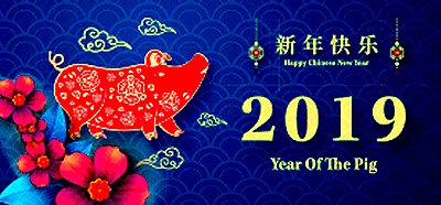 Chinese New Year's Celebration image from The Erinview email Jan. 2019