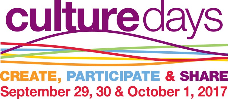 Culture Days 2017 Logo Google image from https://culturedays.ca/en/resources/r/2017-culture-days-logos