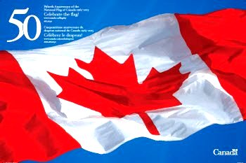 50th Anniversary National Flag of Canada Day poster http://www.pch.gc.ca/eng/1359736104513