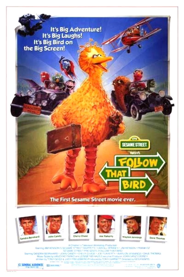 Sesame Street Presents Follow That Bird 1985 Movie Poster Google image from http://www.listal.com/viewimage/2626286