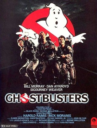 Ghostbusters (1984) Movie Poster Google image from http://grahamsdownunderthoughts.blogspot.ca/2010_07_18_archive.html