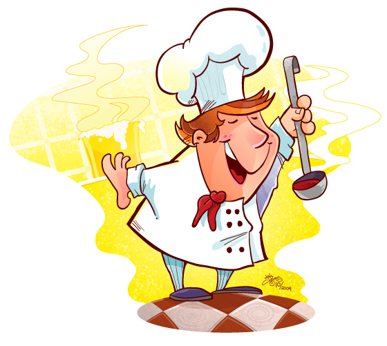 Happy Chef Google image from http://www.clelandillustration.com/blog/wp-content/uploads/2009/10/happy-chef1.jpg