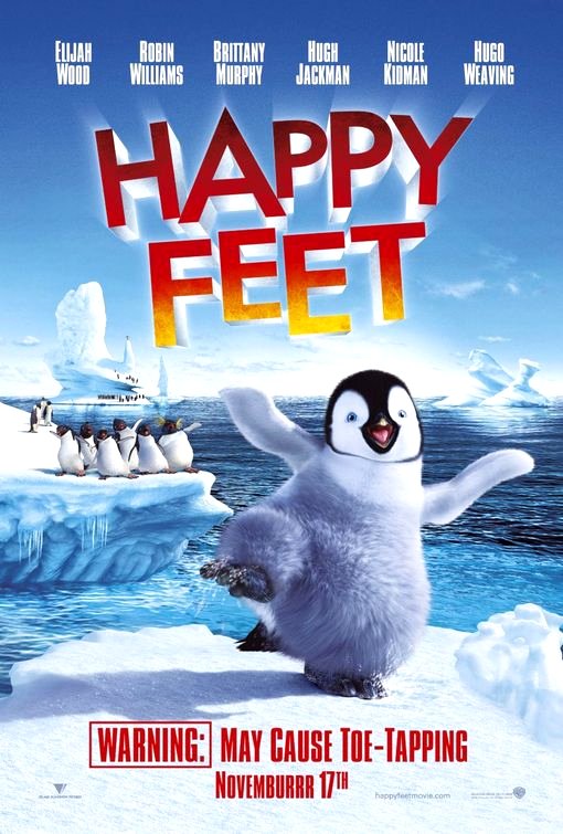 Happy Feet (2006) Movie Poster Google image from http://www.impawards.com/2006/posters/happy_feet.jpg