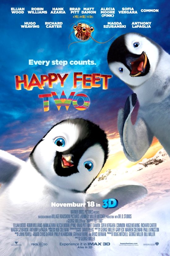 Happy Feet Two (2011) Movie Poster Google image from https://reelreactions.files.wordpress.com/2011/11/happy-feet-two-movie-poster.jpg