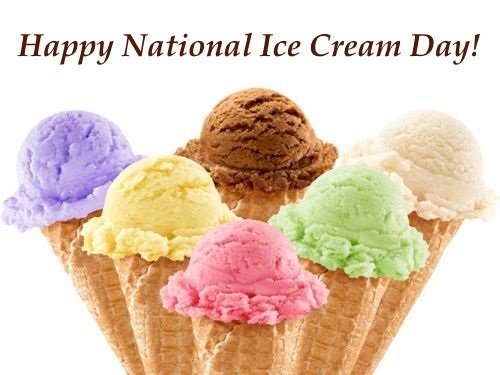 Happy National Ice Cream Day Google image adapted from http://www.bms.co.in/happy-ice-cream-day-2014-facebook-greetings-whatsapp-images-wallpapers/