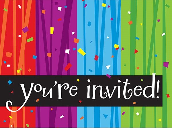 You are invited Google image from https://www.wallyspartyfactory.com/assets/Milestone-Celebrations-Foldover-Youre-Invited-Invitation-Cards.png