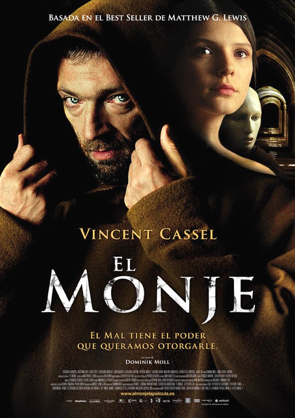 Le Moine Movie Poster Google image from http://soniaunleashed.files.wordpress.com/2012/02/el-monje-le-moine-monk-poster.jpg