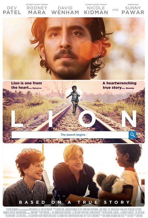 Lion (2016) Movie Poster from http://www.ibtimes.co.in/photos/dev-patel-sunny-pawars-lion-movie-poster-9971-slide-58014