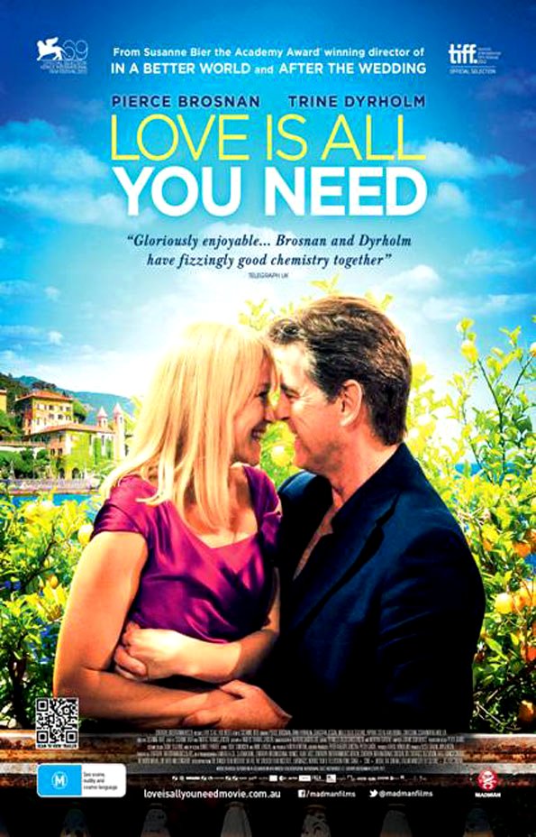 Love Is All You Need Movie Poster Google image from http://www.nzwomansweekly.co.nz/wp-content/uploads/2012/11/Love-is-all-you-need-poster.jpg
