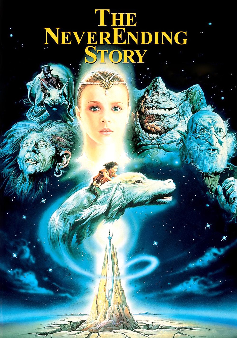 The NeverEnding Story (1984) Movie Poster Google image from https://fanart.tv/movie/34584/the-neverending-story/