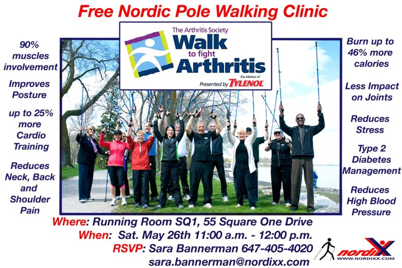 Nordic Pole Walking Clinic flyer from Sara Bannerman@nordixx.com 23 May 2012