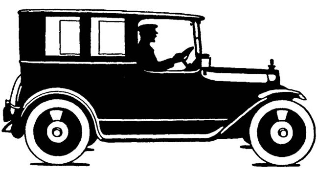 Antique Car Silhoulette Google image from http://headlinenewsstories.com/wp-content/uploads/2010/06/antique-car-silhouette.jpg