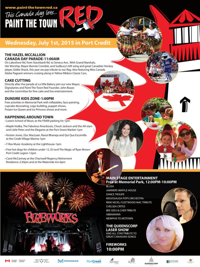 Paint the Town Red on Canada Day 2015